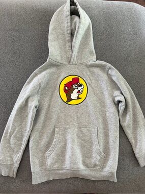 Kids Buc-ee’s Gray Hoodie YL